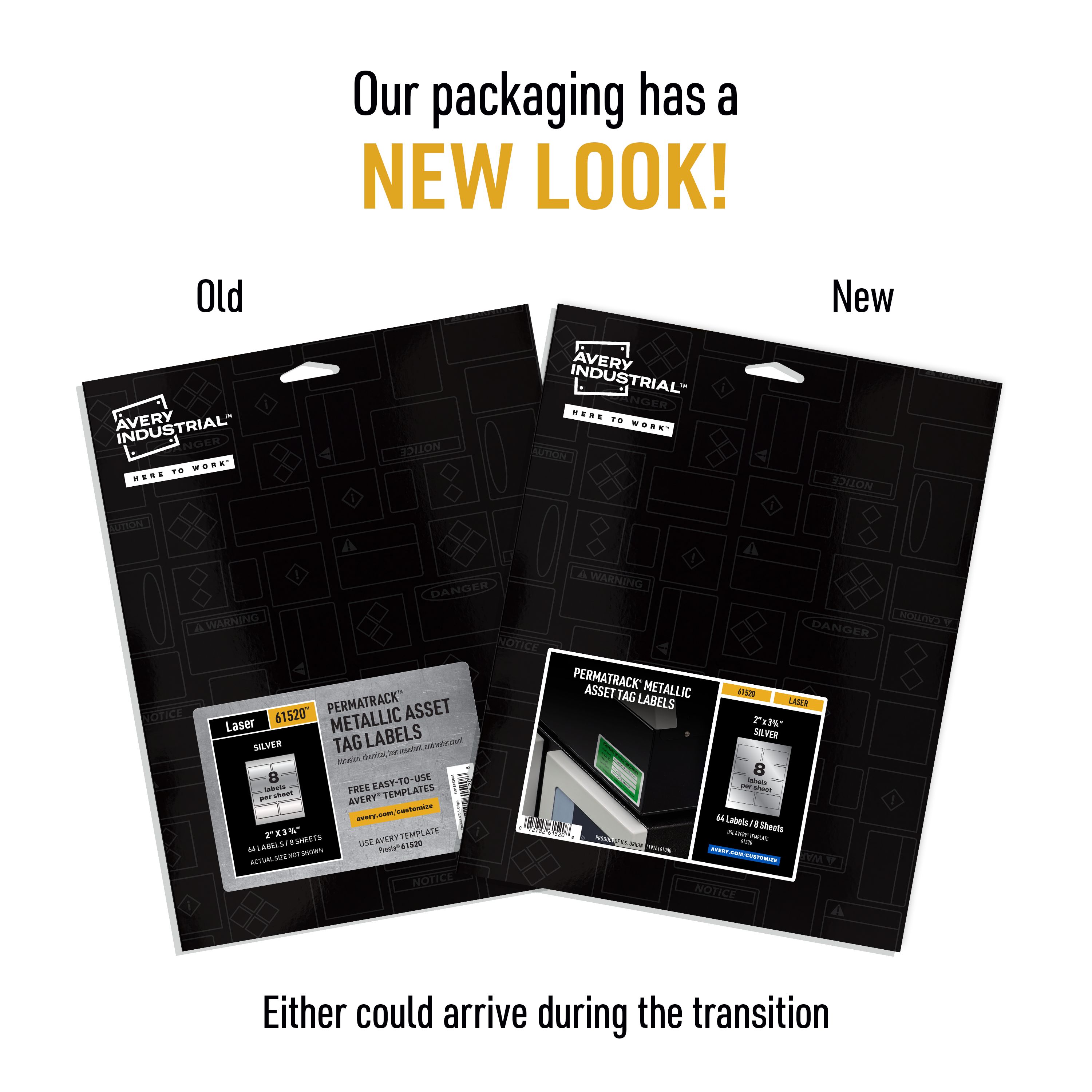 Avery® PermaTrack® Metallic Asset Tag Labels 61520 | Avery | Avery